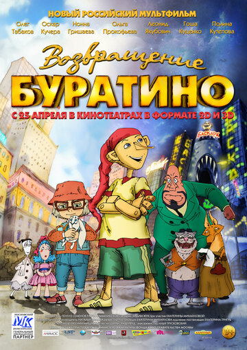 Смотреть Возвращение Буратино онлайн в HD качестве 720p